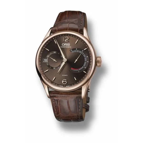 Oris Artelier Calibre 111 with Leather Strap with 18K rose gold